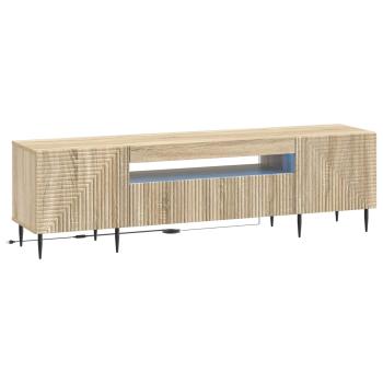 LED-TV-Schrank HAARLEM 153 x 35 x 43 cm Sonoma-Eiche