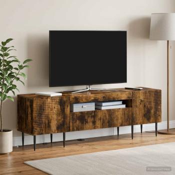 ARDEBO.de - LED-TV-Schrank HAARLEM 153 x 35 x 43 cm Raucheiche