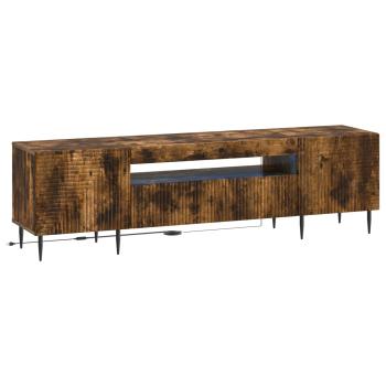 LED-TV-Schrank HAARLEM 153 x 35 x 43 cm Raucheiche
