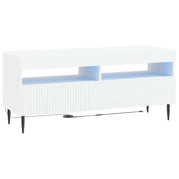 LED-TV-Schrank HAARLEM 100 x 35 x 43 cm Weiß Holzwerkstoff