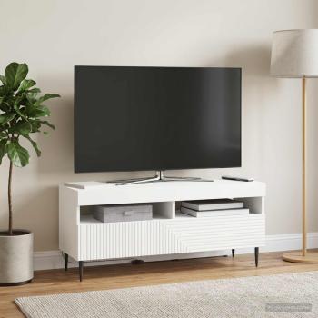 LED-TV-Schrank HAARLEM 100 x 35 x 43 cm Weiß Holzwerkstoff