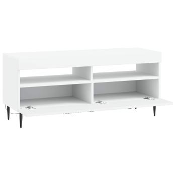 LED-TV-Schrank HAARLEM 100 x 35 x 43 cm Weiß Holzwerkstoff