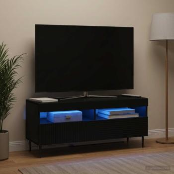 LED-TV-Schrank HAARLEM 100 x 35 x 43 cm Schwarz Holzwerkstoff