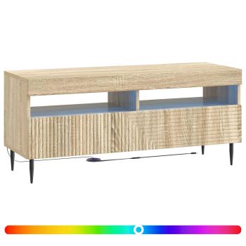 LED-TV-Schrank HAARLEM 100 x 35 x 43 cm Sonoma-Eiche