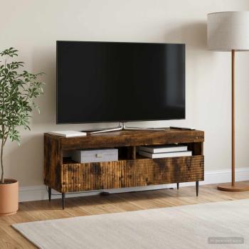 ARDEBO.de - LED-TV-Schrank HAARLEM 100 x 35 x 43 cm Raucheiche