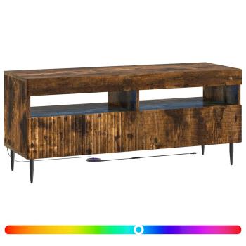 LED-TV-Schrank HAARLEM 100 x 35 x 43 cm Raucheiche
