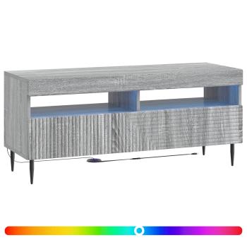LED-TV-Schrank HAARLEM 100 x 35 x 43 cm Sonoma-Grau