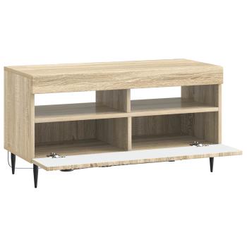 LED-TV-Schrank HAARLEM 81 x 35 x 43 cm Sonoma-Eiche