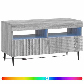 LED-TV-Schrank Sonoma-Grau Holzwerkstoff