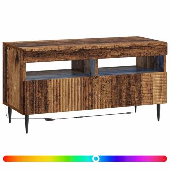 LED-TV-Schrank HAARLEM 81 x 35 x 43 cm Altholz Holzwerkstoff