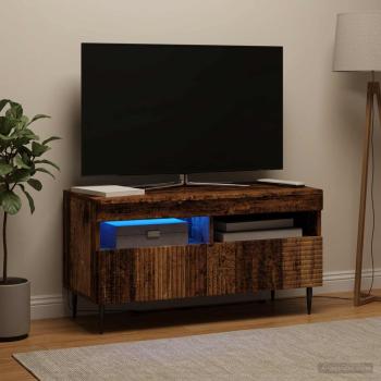 LED-TV-Schrank HAARLEM 81 x 35 x 43 cm Altholz Holzwerkstoff