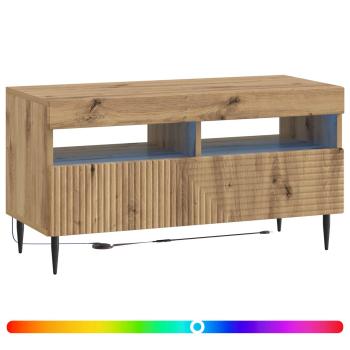 LED-TV-Schrank HAARLEM 81 x 35 x 43 cm Artisan-Eiche