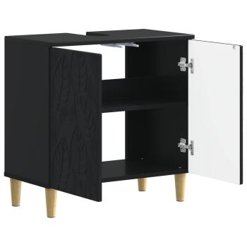 Waschbeckenschrank DELFT Schwarz 59,5 x 31,5 x 59 cm