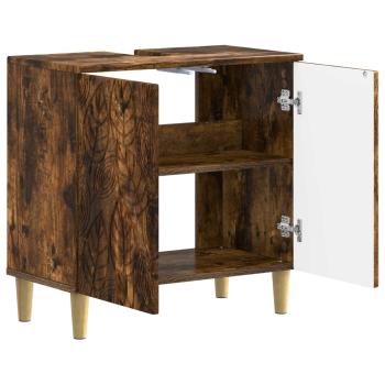 Waschbeckenschrank DELFT Raucheiche 59,5 x 31,5 x 59 cm
