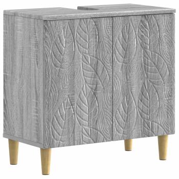 ARDEBO.de - Waschbeckenschrank DELFT Sonoma-Grau 59,5 x 31,5 x 59 cm