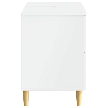 Waschbeckenschrank DELFT Hochglanz Weiß 82 x 41 x 59 cm