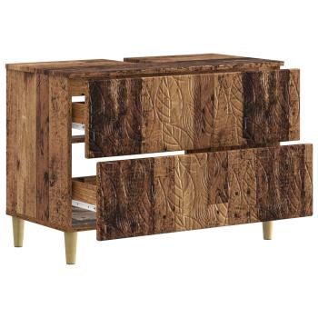 Waschbeckenschrank DELFT Altholz 82 x 41 x 59 cm Holzwerkstoff