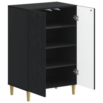 Schuhschrank DELFT 59,5 x 39,5 x 90 cm Holzwerkstoff Schwarz