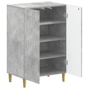 Schuhschrank DELFT 59,5 x 39,5 x 90 cm Holzwerkstoff Betongrau