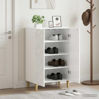 ARDEBO.de - Schuhschrank DELFT 59,5 x 39,5 x 90 cm Holzwerkstoff