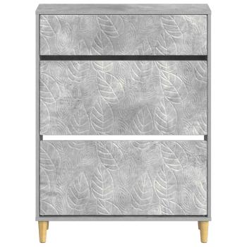 Schuhschrank DELFT 78 x 24 x 103 cm Holzwerkstoff Betongrau