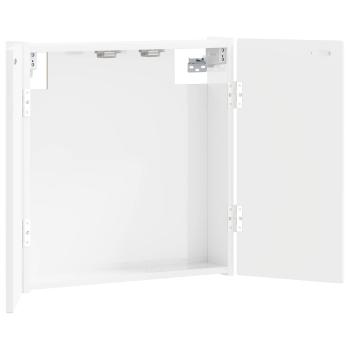 Dartboard Schrank DELFT Hochglanz Wei? 52,5 x 10,5 x 53,5 cm