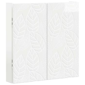 Dartboard Schrank DELFT Hochglanz Wei? 52,5 x 10,5 x 53,5 cm