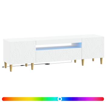 LED-TV-Schrank DELFT 153 x 35 x 43 cm Weiß Holzwerkstoff