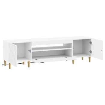 LED-TV-Schrank DELFT 153 x 35 x 43 cm Weiß Holzwerkstoff