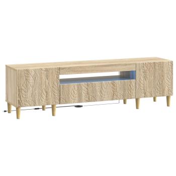 LED-TV-Schrank DELFT 153 x 35 x 43 cm Sonoma-Eiche