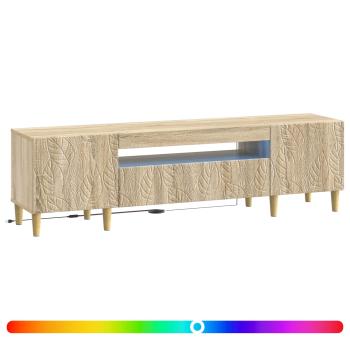 LED-TV-Schrank DELFT 153 x 35 x 43 cm Sonoma-Eiche