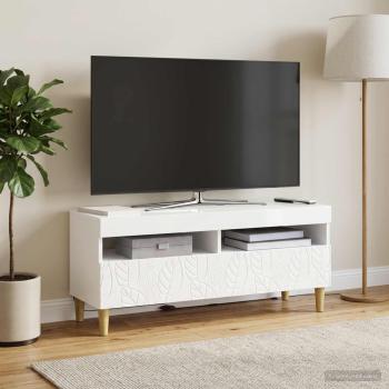LED-TV-Schrank Hochglanz Weiß Holzwerkstoff