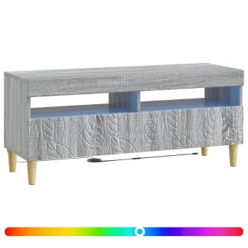 LED-TV-Schrank Sonoma-Grau Holzwerkstoff