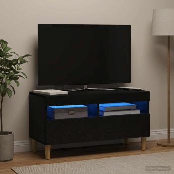 ARDEBO.de - LED-TV-Schrank Schwarz Holzwerkstoff
