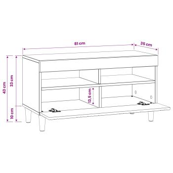 LED-TV-Schrank Sonoma-Eiche Holzwerkstoff