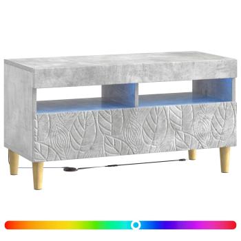LED-TV-Schrank Betongrau Holzwerkstoff