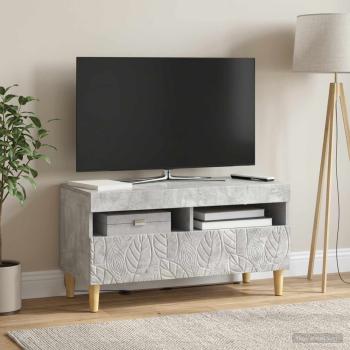 LED-TV-Schrank Betongrau Holzwerkstoff