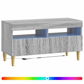 LED-TV-Schrank Sonoma-Grau Holzwerkstoff
