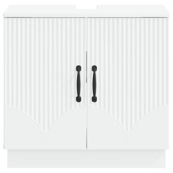 Waschbeckenschrank HOORN Weiß 59,5 x 31,5 x 56 cm Holzwerkstoff