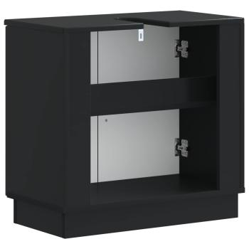 Waschbeckenschrank HOORN Schwarz 59,5 x 31,5 x 56 cm