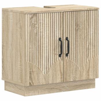ARDEBO.de - Waschbeckenschrank HOORN Sonoma-Eiche 59,5 x 31,5 x 56 cm