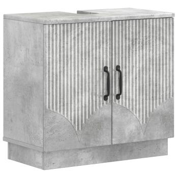 Waschbeckenschrank HOORN Betongrau 59,5 x 31,5 x 56 cm