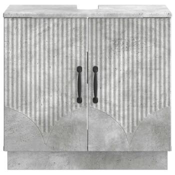 Waschbeckenschrank HOORN Betongrau 59,5 x 31,5 x 56 cm