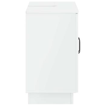 Waschbeckenschrank HOORN Hochglanz Weiß 59,5 x 31,5 x 56 cm