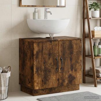 ARDEBO.de - Waschbeckenschrank HOORN Raucheiche 59,5 x 31,5 x 56 cm