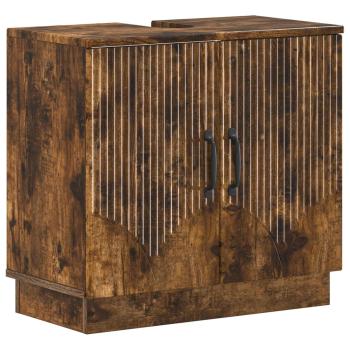 Waschbeckenschrank HOORN Raucheiche 59,5 x 31,5 x 56 cm