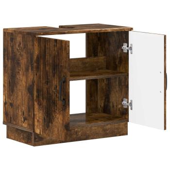 Waschbeckenschrank HOORN Raucheiche 59,5 x 31,5 x 56 cm