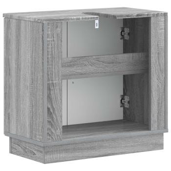 Waschbeckenschrank HOORN Sonoma-Grau 59,5 x 31,5 x 56 cm