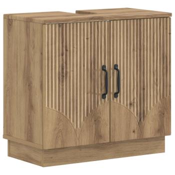 ARDEBO.de - Waschbeckenschrank HOORN Artisan-Eiche 59,5 x 31,5 x 56 cm
