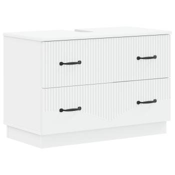 ARDEBO.de - Waschbeckenschrank HOORN Weiß 82 x 41 x 56 cm Holzwerkstoff